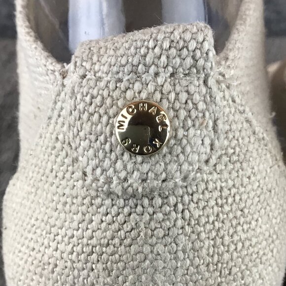 Michael Kors Damita Beige Wedge Sandals Sz 8 - Picture 10 of 14